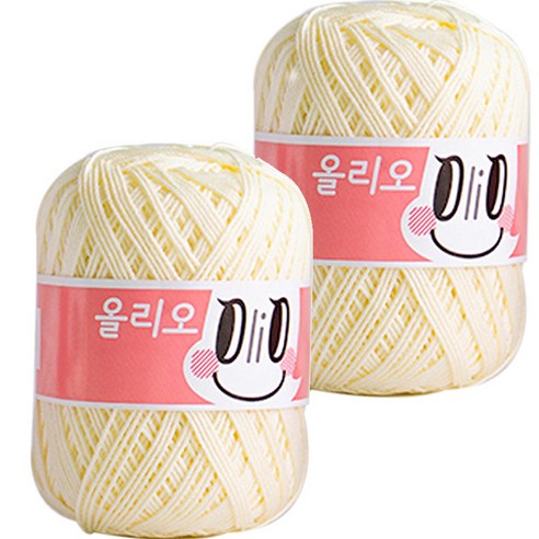 야나 올리오 뜨개실, 700 레몬크림, 2개