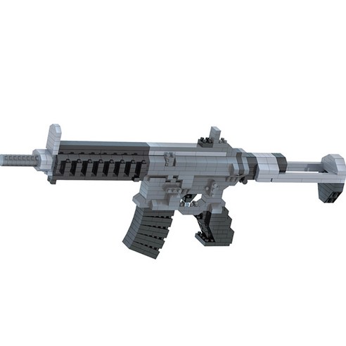 닥터스타 미니블럭 HK416 블록건 682-4dr, 혼합색상, 1개