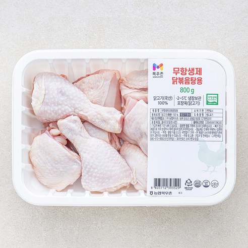목우촌 무항생제 인증 닭고기 닭볶음탕용 (냉장), 800g, 1개