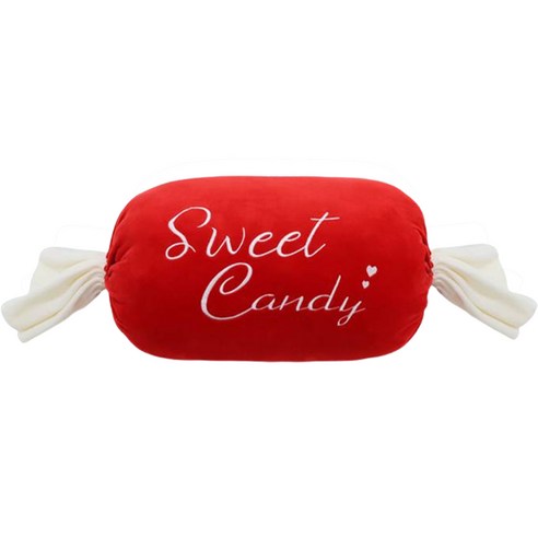 사탕 선물 쿠션, 45cm, 레드외, 1개