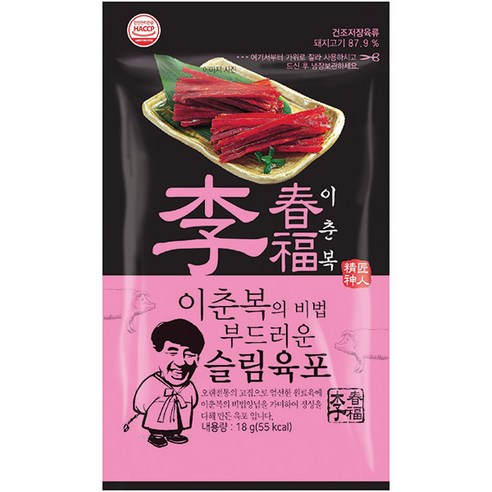 이춘복의 비법 부드러운 슬림육포, 18g, 1개