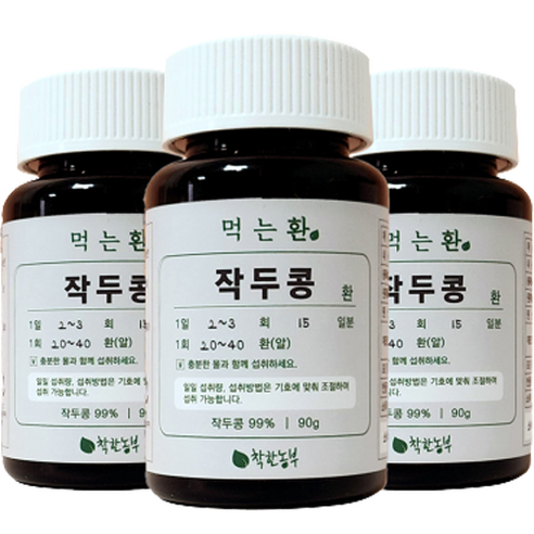 착한농부 작두콩환, 90g, 3개