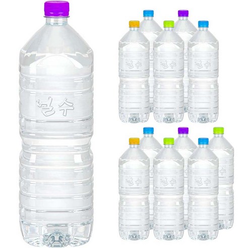 얼수 무라벨 생수, 2L, 12개