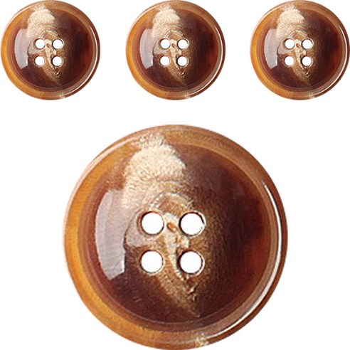 동대문단추왕 코트 정장 뿔09 HS143 단추 18mm, 4개, 연연탈