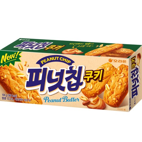 오리온 피넛칩쿠키, 104g, 1개