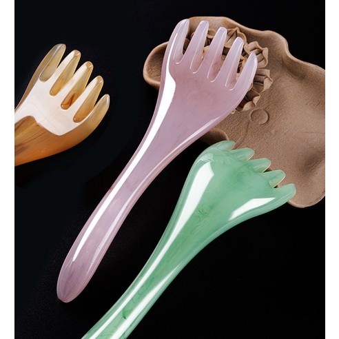 신디 두피 마사지 빗 다용도 지압기, 퍼플, 1개