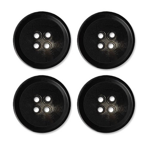 동대문단추왕 고급 무광 코트 가디건 단추 보이스 25mm, 블랙, 4개