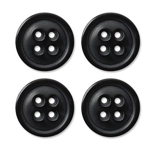 동대문단추왕 고급 무광 코트 가디건 단추 두툼이 25mm, 블랙, 4개