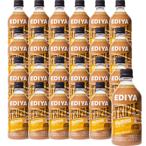이디야커피 트리플 바닐라라떼, 500ml, 24개, 1개