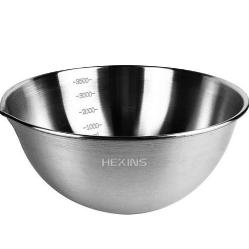해킨스 스텐볼 깊은 베이킹 눈금 계량 믹싱볼, 단품, 1개