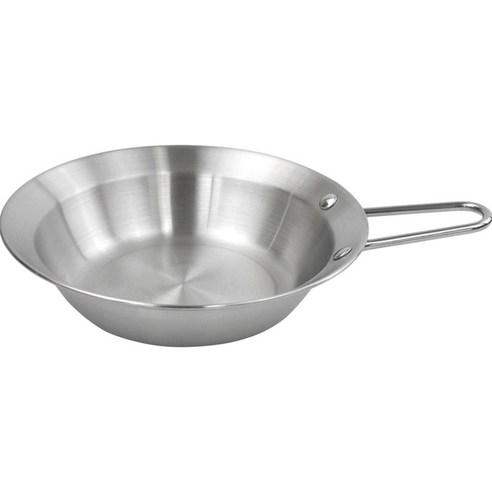 키친유 캠핑 스케치 스텐 손잡이 대접, 실버, 1개