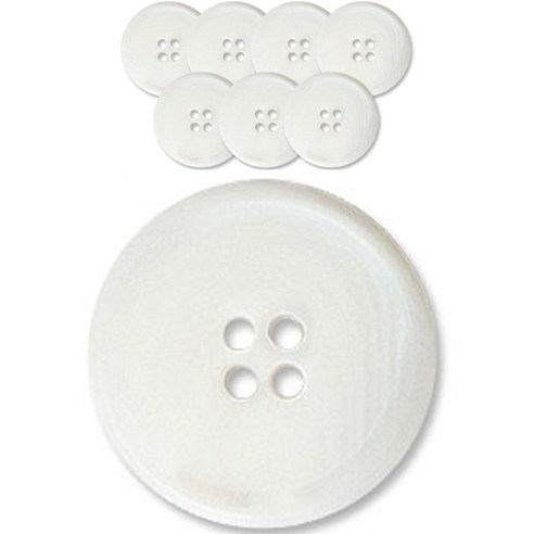 동대문단추왕 고급 무광 코트 가디건 단추 18mm, 멜버른WT, 8개