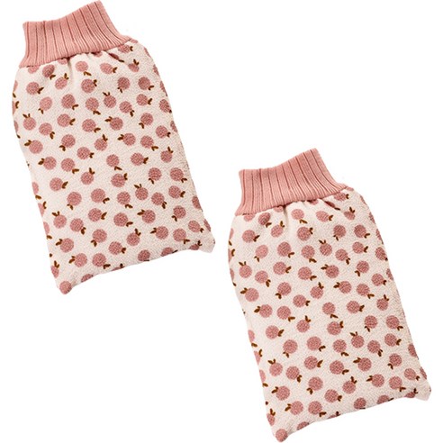 퍼니제이 도톰한 목욕 타월장갑, 핑크, 1개입, 2개