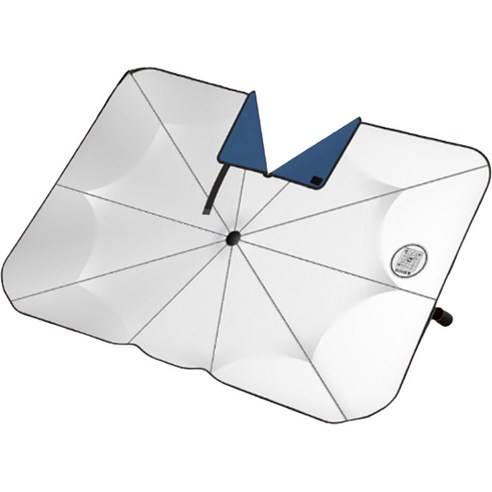 오토크루 룸미러 개방형 햇빛차단 우산 AC-S02, 1개, 네이비