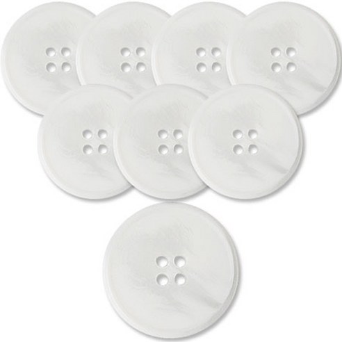 동대문단추왕 고급 무광 코트 가디건 단추 15mm, 화이트가우디, 8개