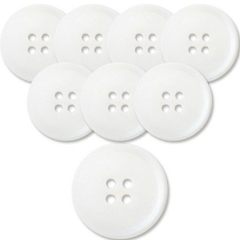 동대문단추왕 고급 무광 코트 가디건 단추 15mm, 화이트마니, 8개