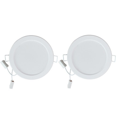 루시아 LED 5W 타공 80mm 디밍조광겸용 센서등, 2개