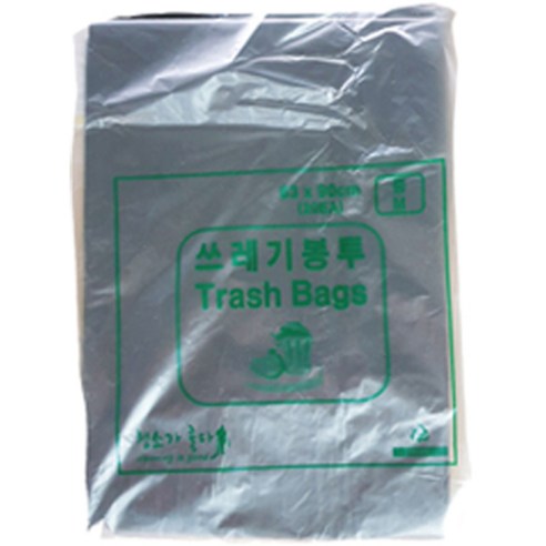 크린메이트 배접 검정 비닐봉투 A501 20p, 60L, 20개