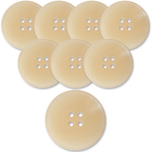 동대문단추왕 무광 코트 가디건 단추 스텝 21mm, 8개, 백각