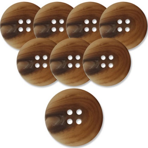 동대문단추왕 무광 코트 가디건 단추 그루 21mm, 8개, BG