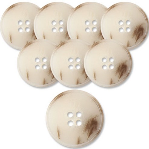 동대문단추왕 무광 코트 가디건 단추 가우디 LBG 18mm, 8개, 베이지