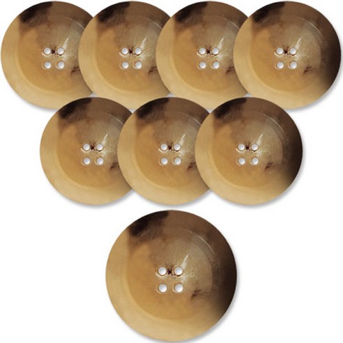 동대문단추왕 고급 무광 코트 가디건 단추 베이지 25mm, 텔미 DBG, 8개