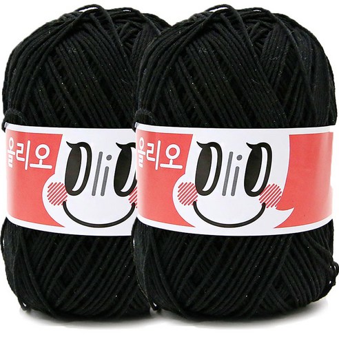 니뜨 올리오 뜨개실 70g, 739_블랙, 2개
