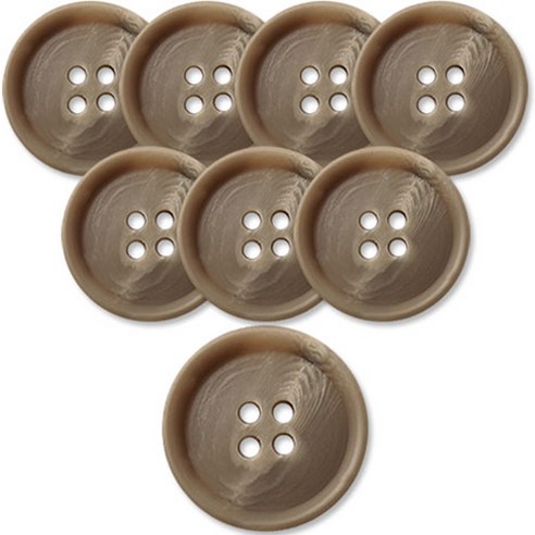 동대문단추왕 고급 무광 코트 가디건 단추 베이지 25mm, 워킹 KKBG, 8개