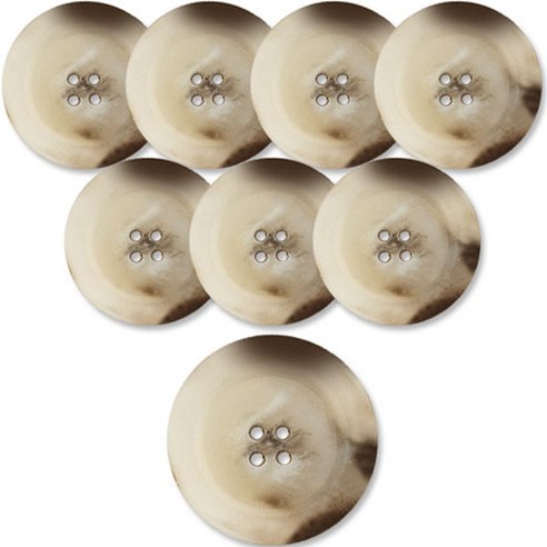 동대문단추왕 고급 무광 코트 가디건 단추 베이지 25mm, 텔미 LBG, 8개
