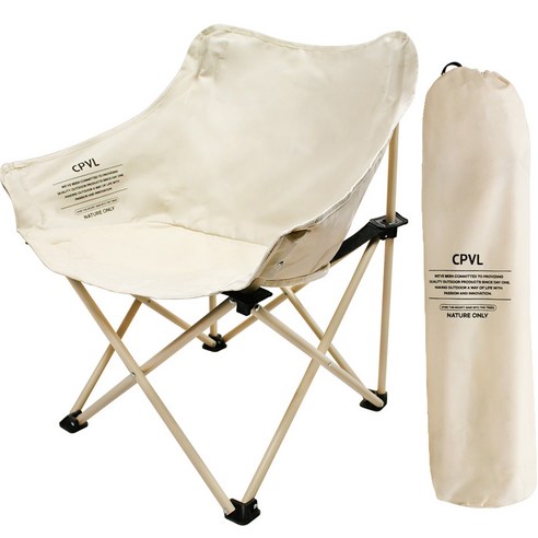 캠핑의자 Camp Village Milky Way Folding Camping Chair + Storage Bag Set, Ivory, 1 Set Best 5