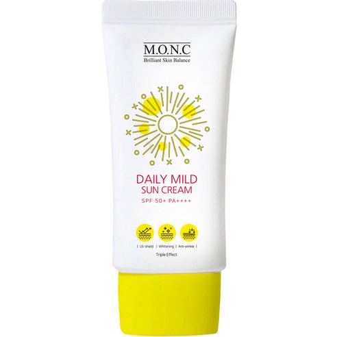 엠오앤씨 데일리 마일드 선크림 SPF50+ PA++++, 50ml, 1개