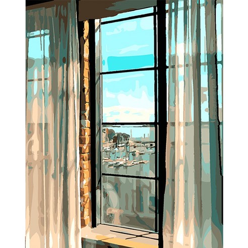 위메이크페인팅 DIY 명화그리기 40 x 50 cm, 하버뷰, 1개