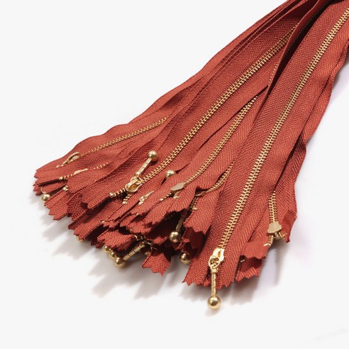 와이케이케이 금색지퍼 1 30cm, 브릭, 25개
