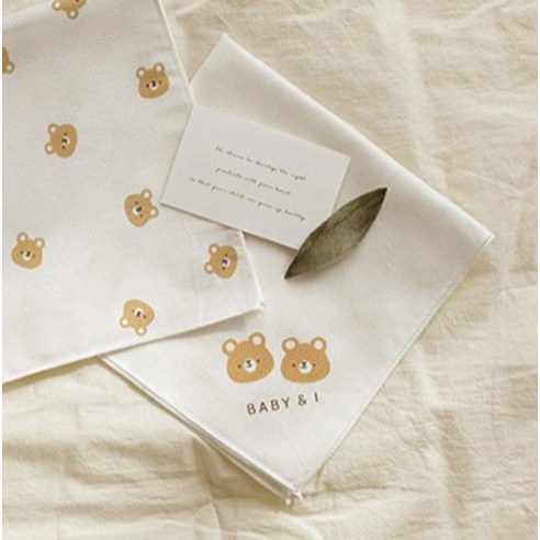 우리 아이 피부를 위한 최고의 선택, 베이비앤아이 유아용 무형광 순면 손수건