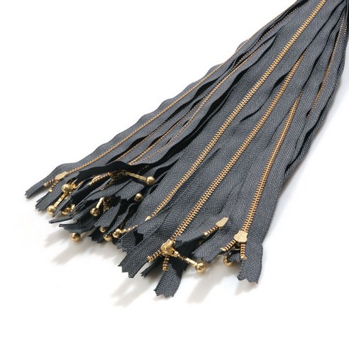 YKK 금색 지퍼 1 30cm, 챠콜, 25개