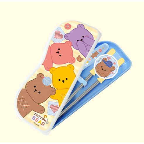건강한 식습관을 위한 유아용 스푼양손교정 세트
