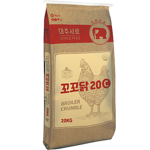 대주 꼬꼬닭 육계용 펠렛 닭사료, 20kg, 1개