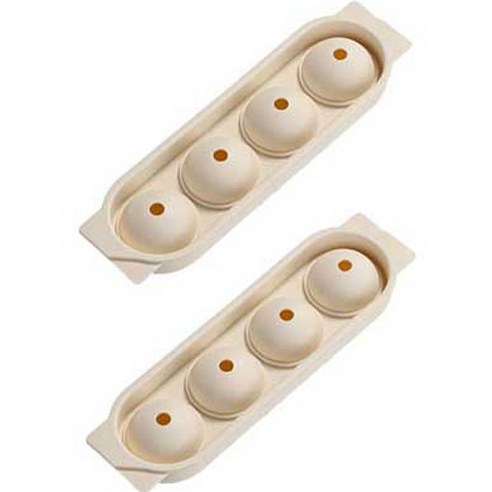 푸코 일자형 4구 아이스몰드 2p, 화이트