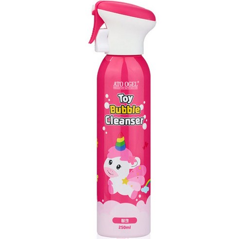아토오겔 유아용 토이 버블 클렌저 핑크 피치향, 250ml, 3개