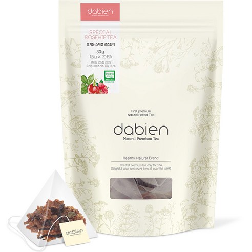 다비앙 유기농 스페셜 로즈힙티 티백 1.5g x 20p, 20개입, 1개