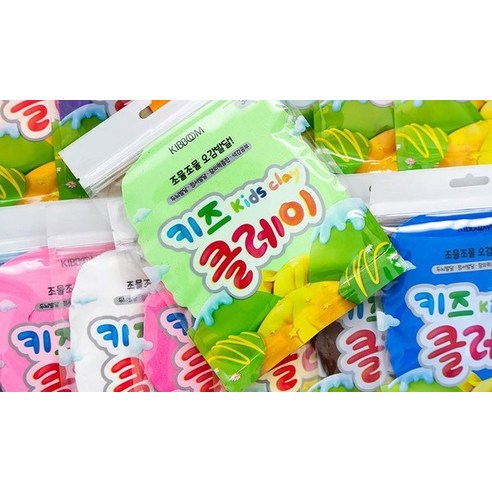 키즈클레이 50g, 10색 세트