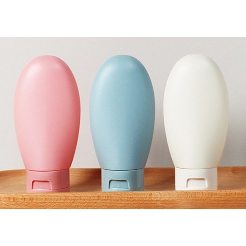 여행 짐 무게는 줄이고, 행복은 더하는 튜브형 실리콘 공병 3종 세트!