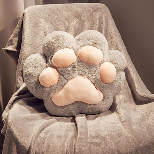이브리영 고양이 발바닥 쿠션 담요