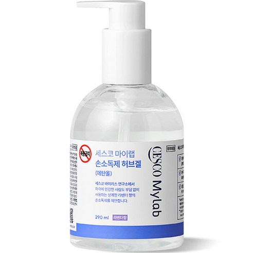 세스코 마이랩 손소독제 허브겔, 6개, 290ml