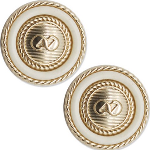 동대문단추왕 도나 단추 21mm, 아이보리 G, 2개