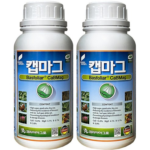 비료컴퍼니 코리아아그로 캡마그 프리미엄 나라바이오 칼슘 마그네슘 식물영양제, 3개, 500ml