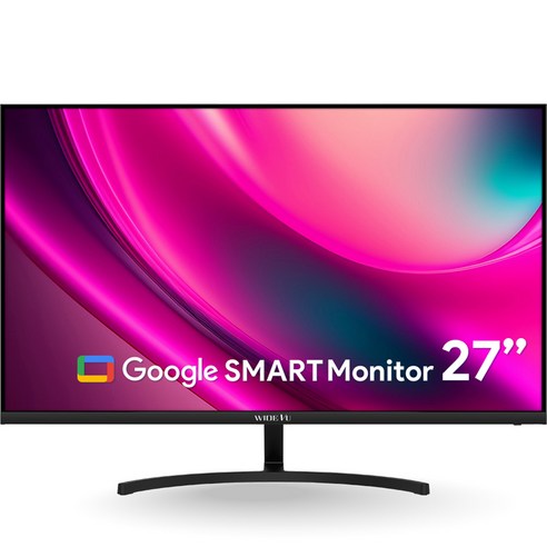 와이드뷰 68.58cm FHD 구글 스마트 안드로이드 일반 모니터, EKW27FMA11(블랙)