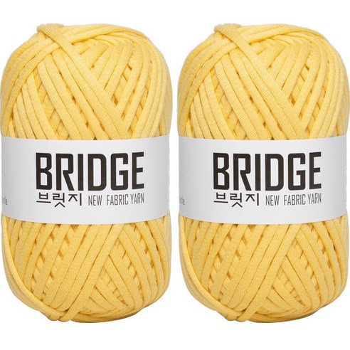 yarna 브릿지 패브릭얀 80g, 205 연노랑, 2개