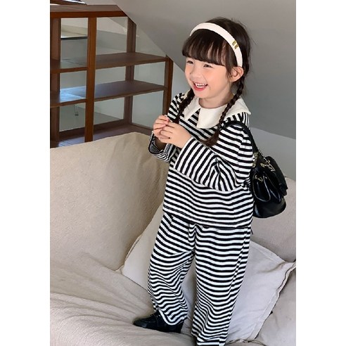 童裝時尚女孩服裝上下裝褲子套裝女孩女孩女孩衣服春秋季節