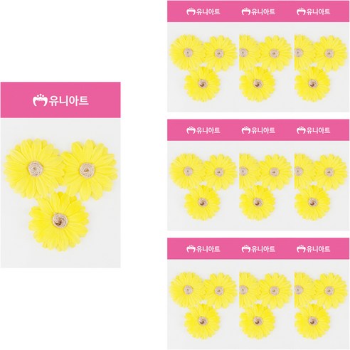 유니아트 마국화 조화, 노랑, 10개